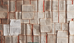 books on a table