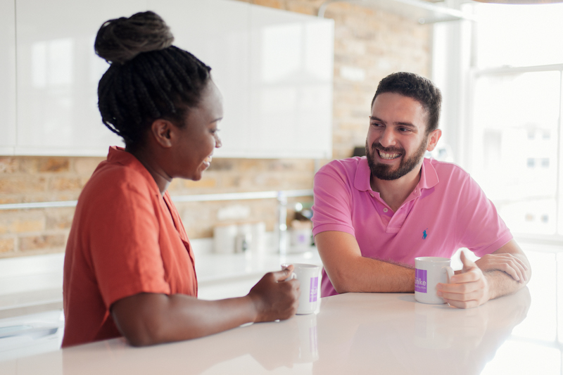 Software Engineer Raul Rodriguez with a colleague at the Zuhlke office