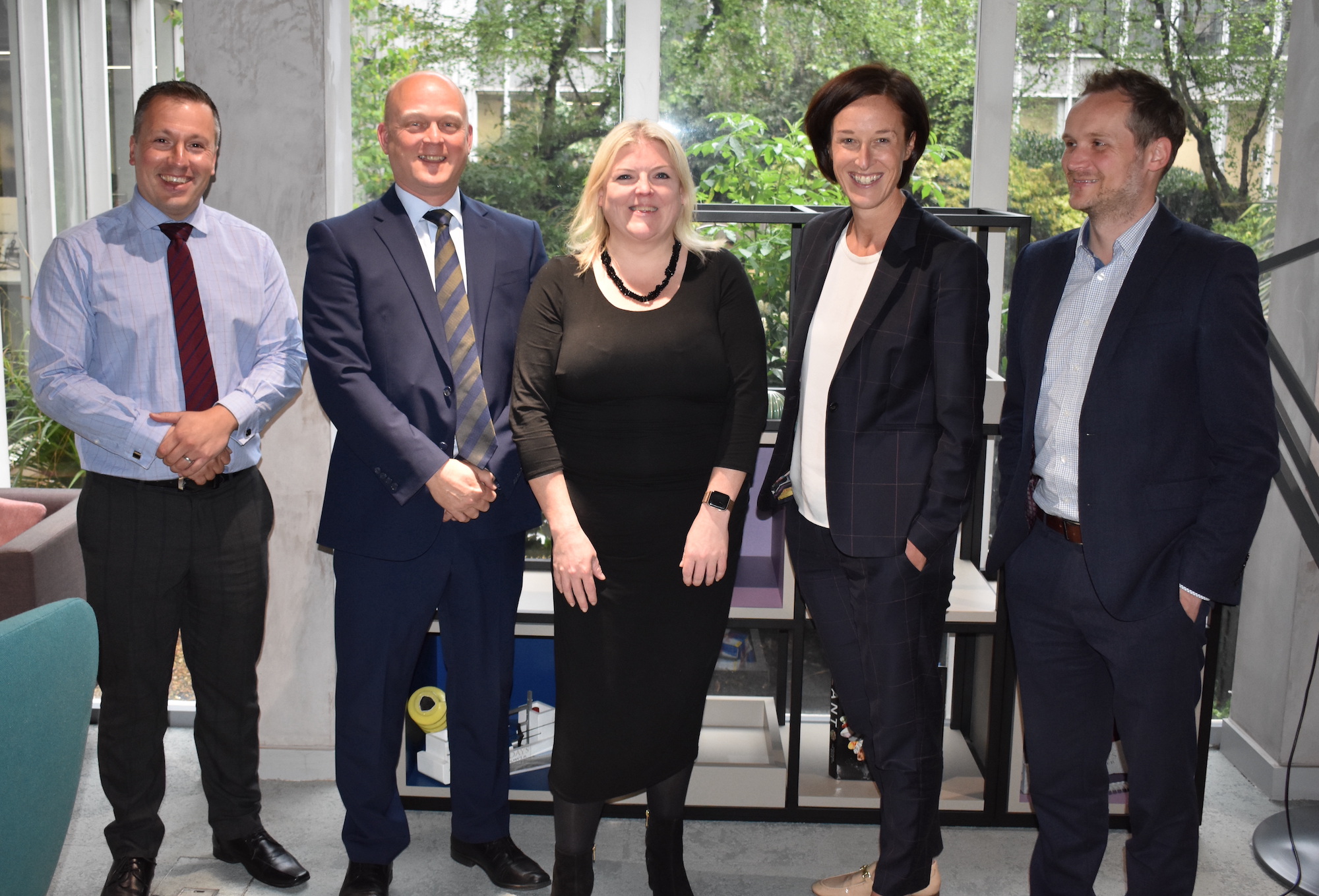 Detective Chief Inspector Chris Maddocks, Detective Superintendent Paul Denn, Katie Gallagher, Assistant Chief Constable Jo Edwards, Detective Superintendent Neil Jones