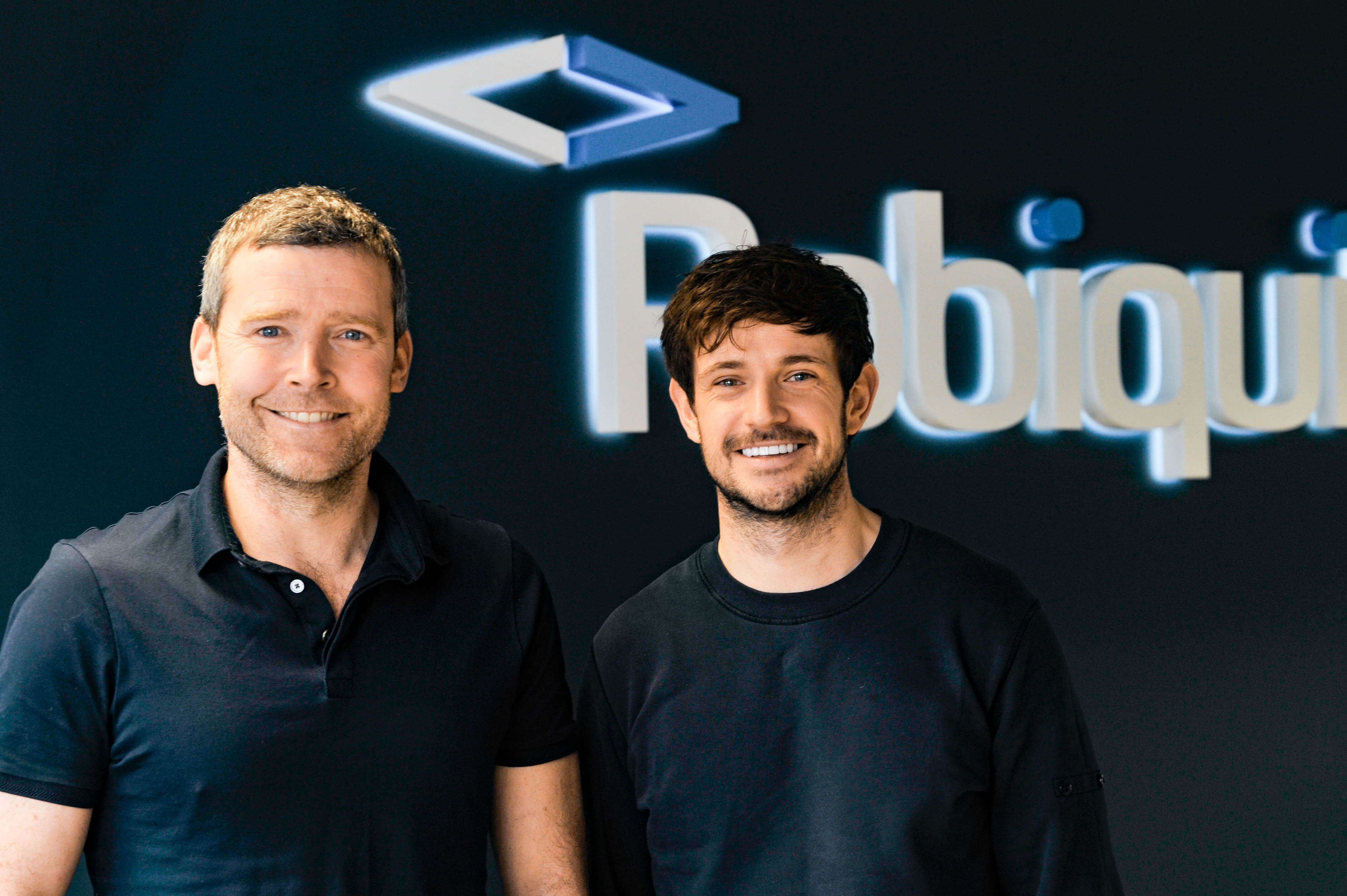Robiquity CEO Tom Davies (left) and Co-Founder Jack Rimmer