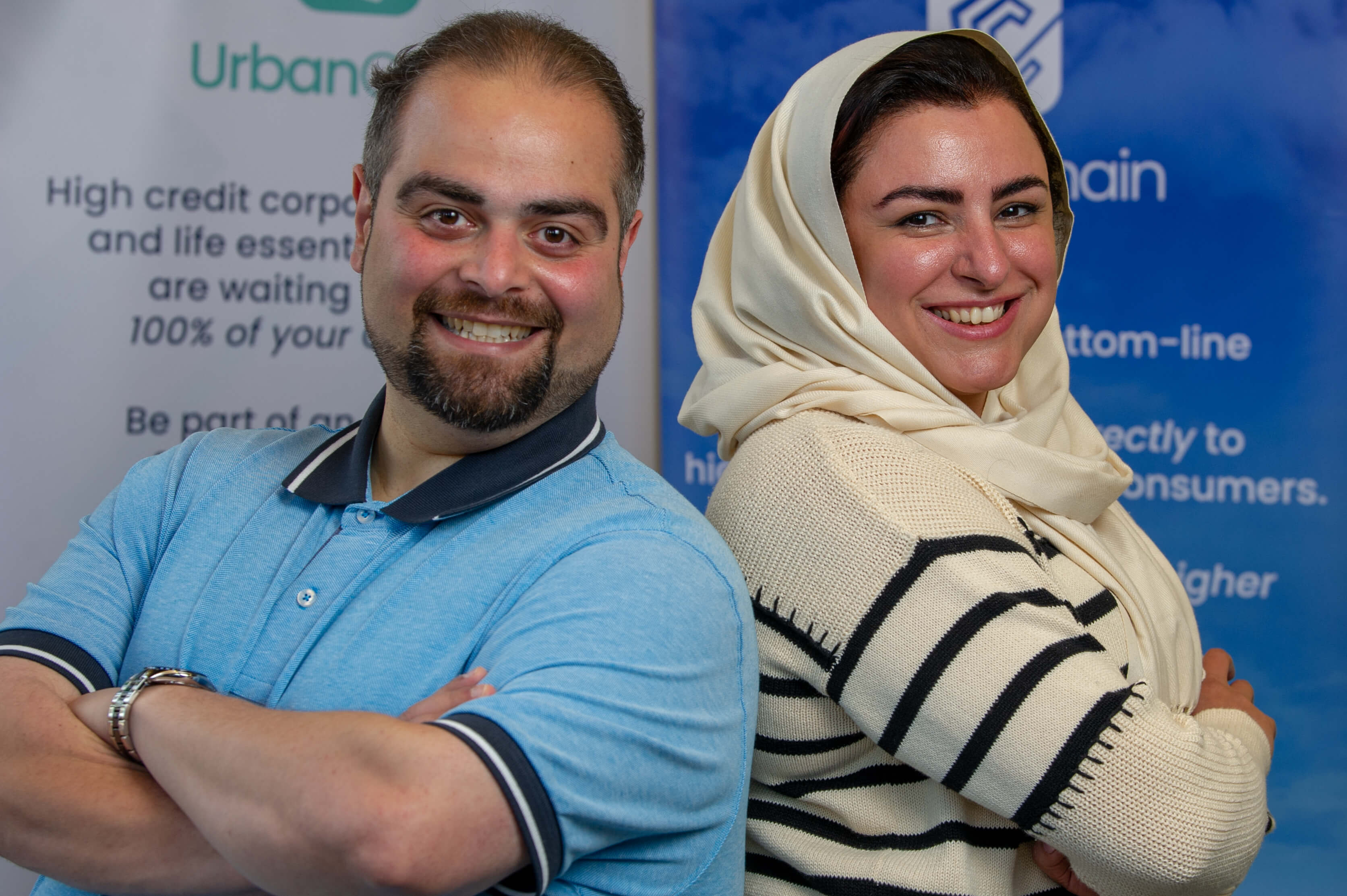 UrbanChain CEO Somayeh Taheri (left) and COO Mo Hajhashem