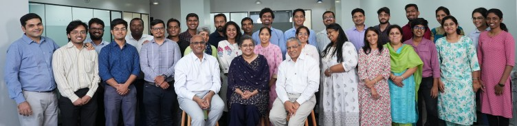 All smiles as the team gathers in the new Pune office for opening celebrations