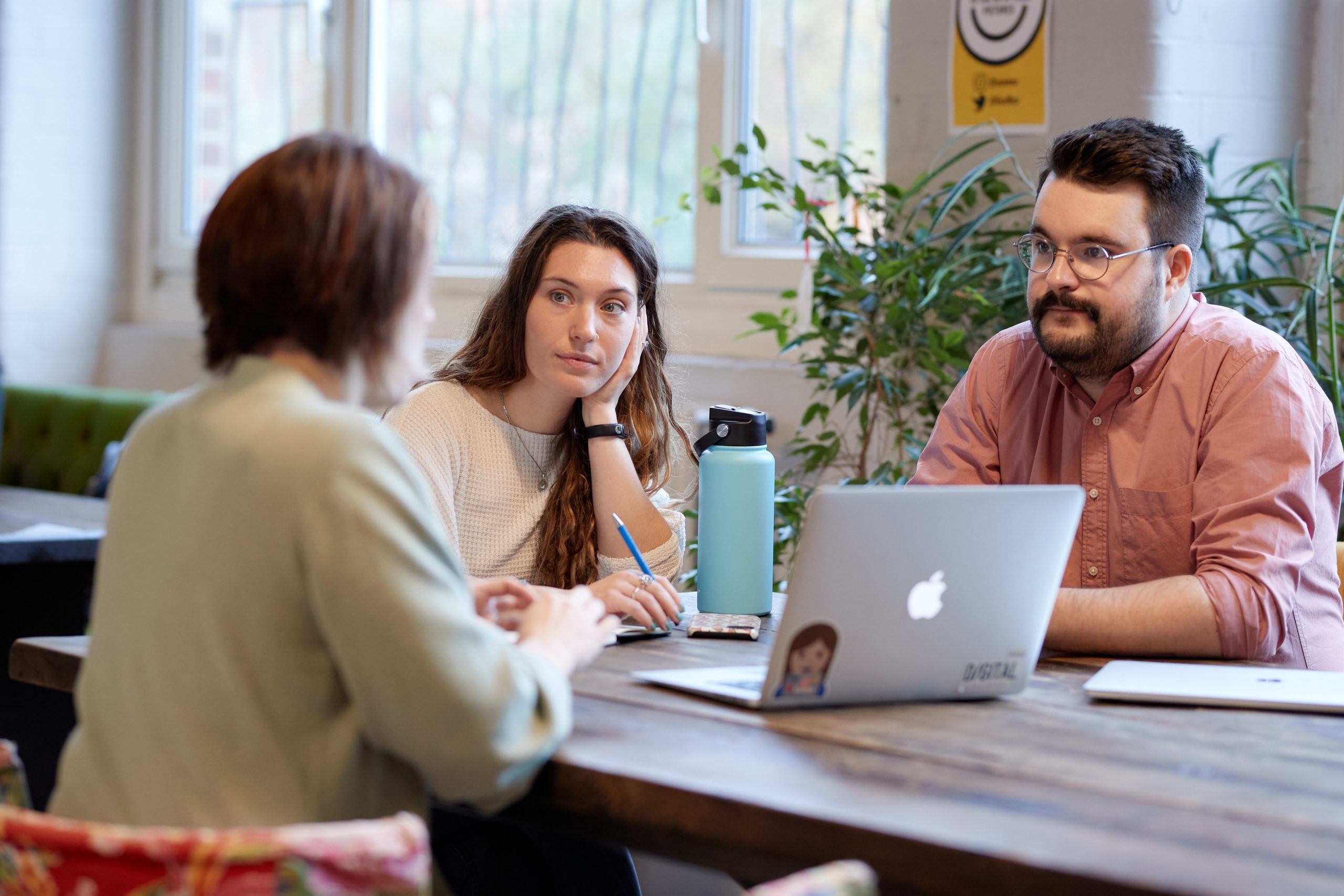 People talking in a meeting