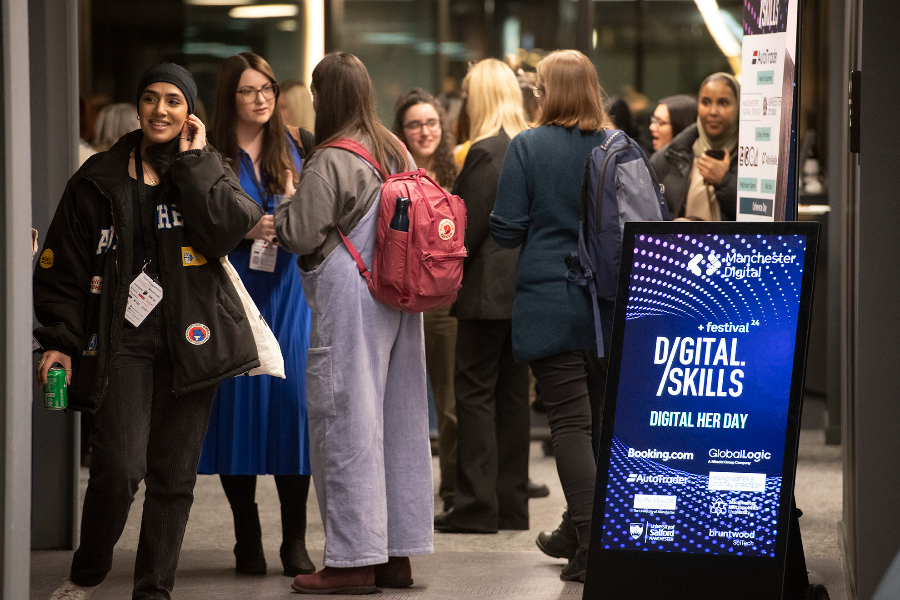 Young professionals attending the Digital Skills Festival