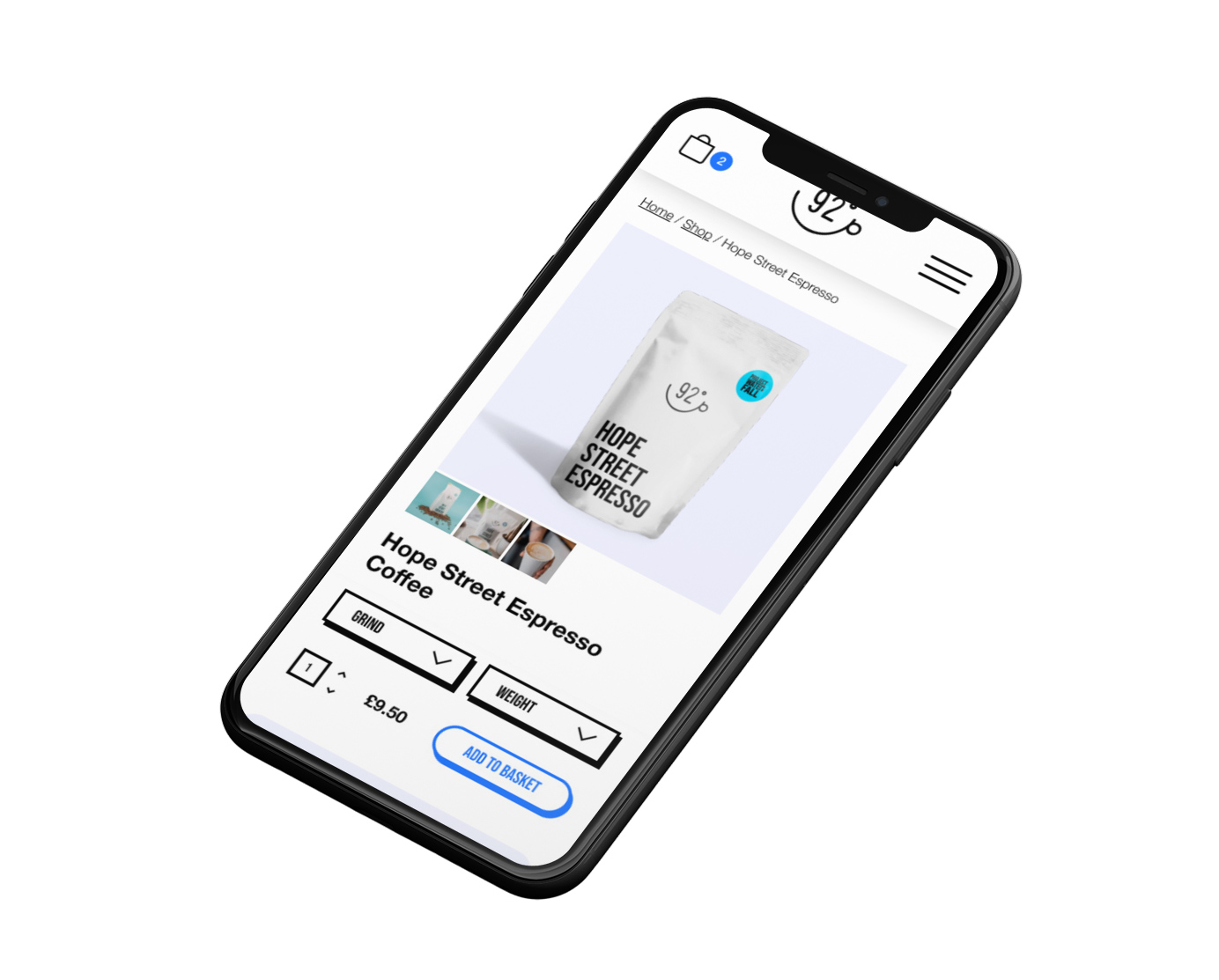 Mobile first Shopify design