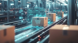 Boxes on a conveyor belt