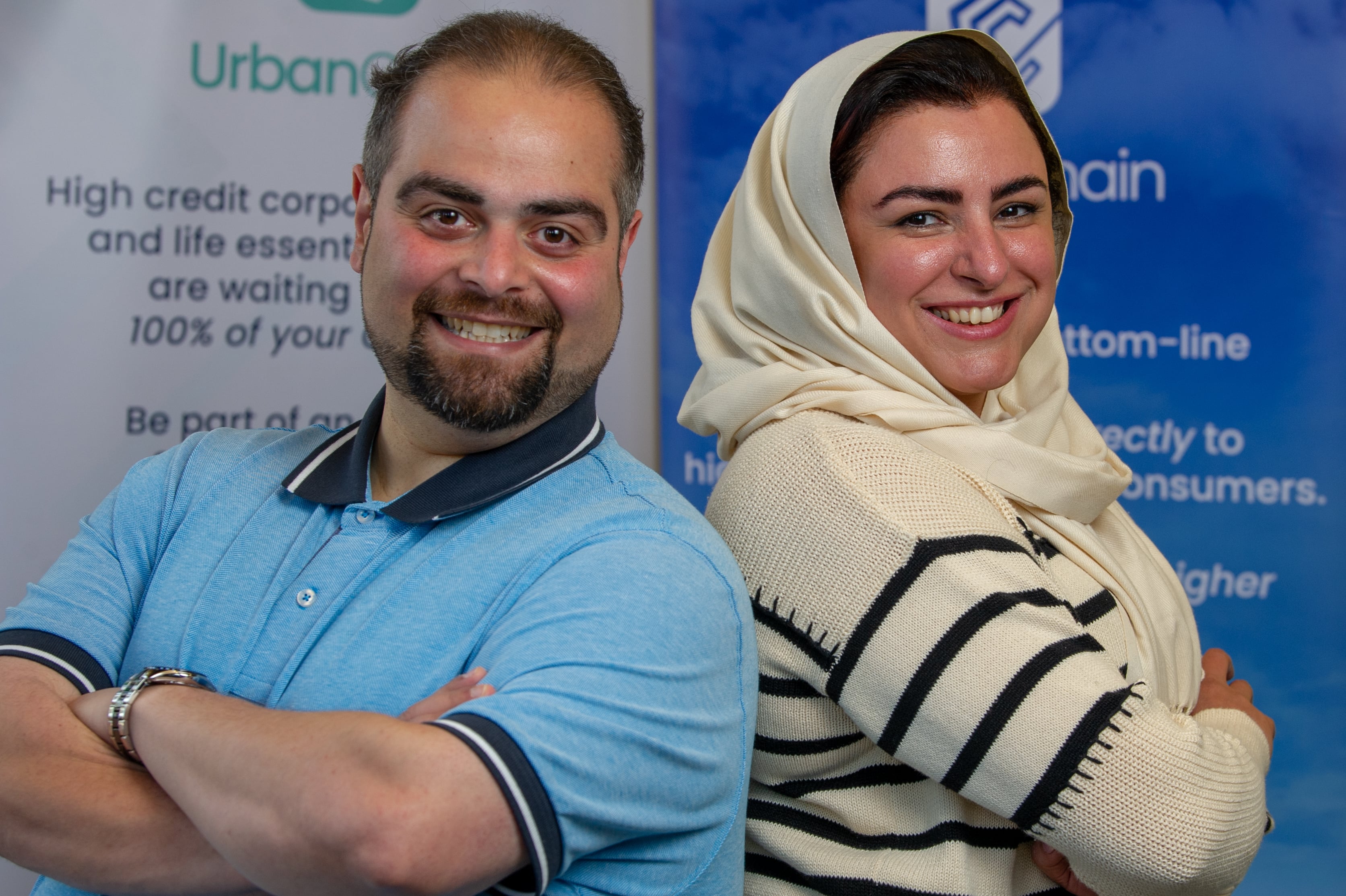 UrbanChain Co-Founders Dr. Mo Hajhashem and Dr. Somayeh Taheri