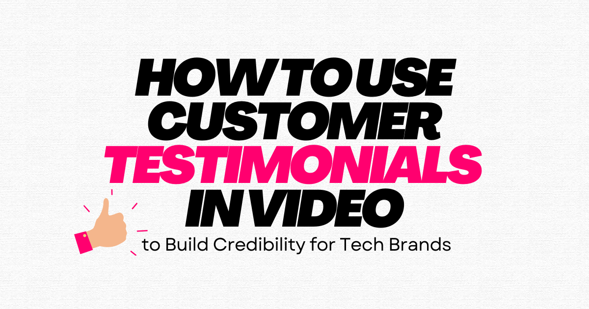Customer testimonial videos cut through the noise by showing real people,