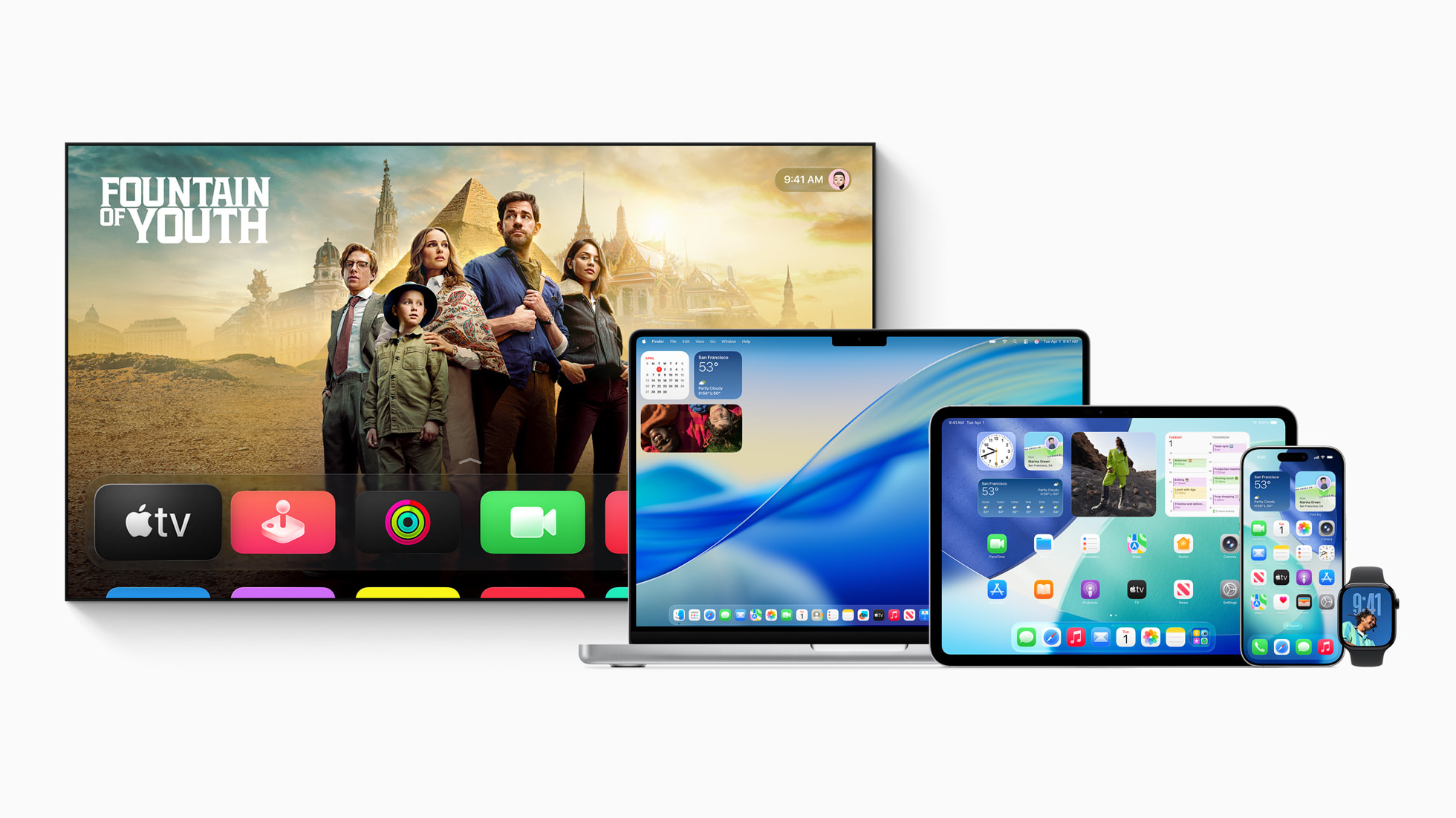 Apple liquid glass examples across device range