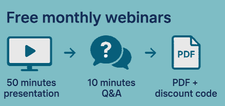Monthly webinars Monthly webinars