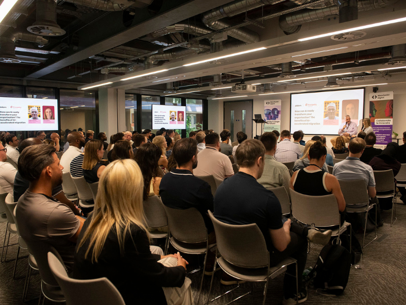 Crowd at Fintech Conference