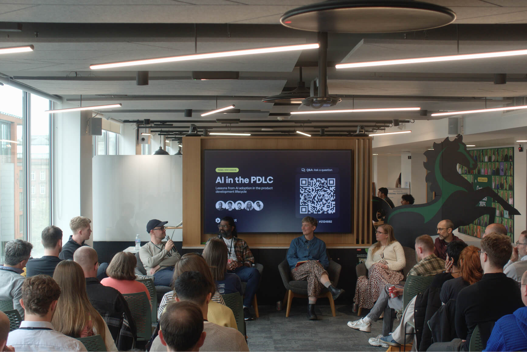 A room full of attendees at Hyperact's event.