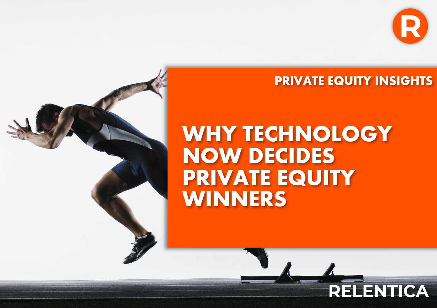 Why technology now decides PE winners - text over an athlete running