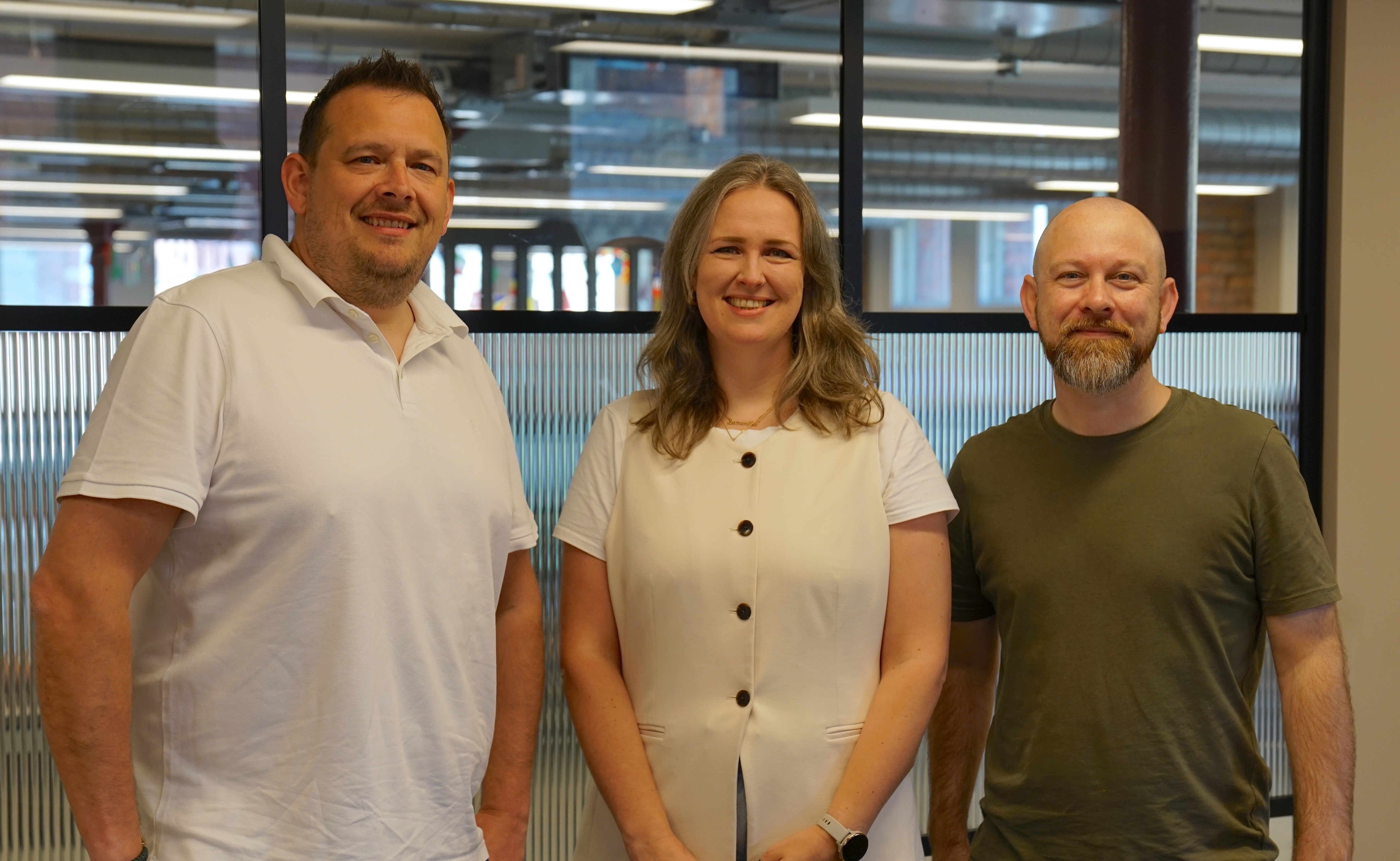 CTI Digital CEO Chris Burgess, Growth and Innovation Director Sam Bell, and Innovation Lead Gavin Maunsell