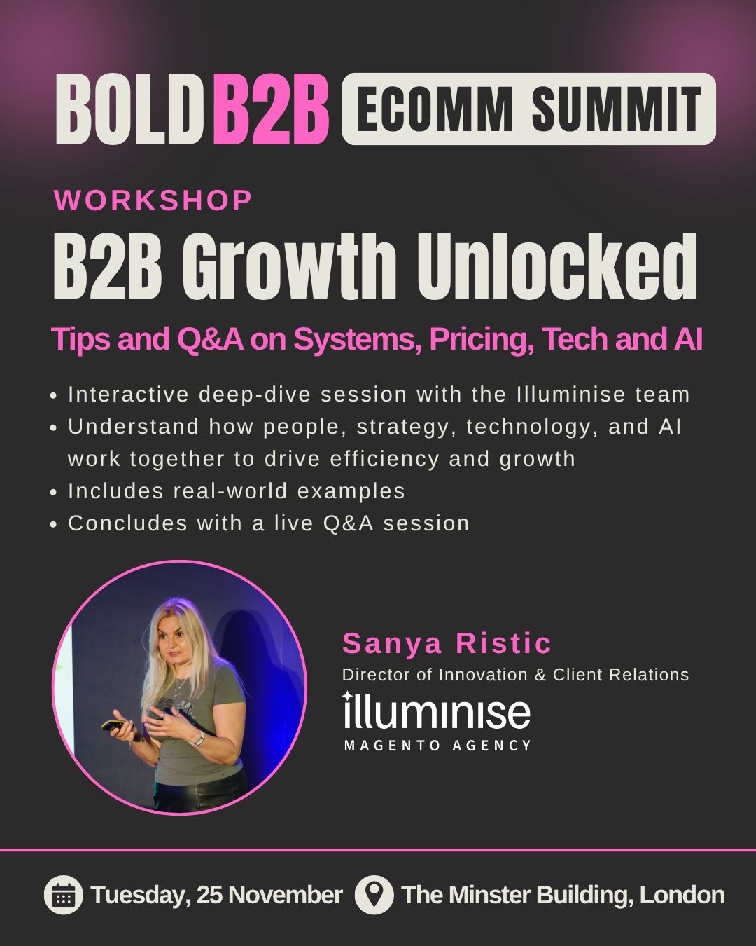 Scaling B2B Ecommerce Real-World Insights, Strategy and AI illuminise magento agency sanya ristic