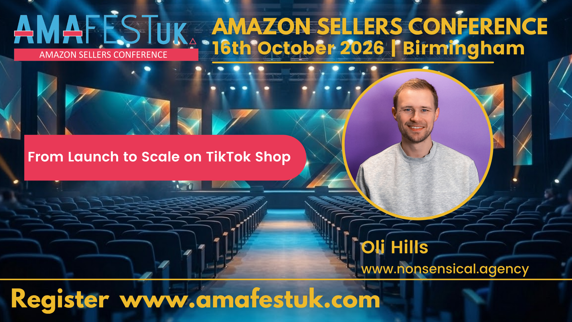 Spotlight on Oli Hills at AmafestUK 2026 – Amazon Sellers Conference