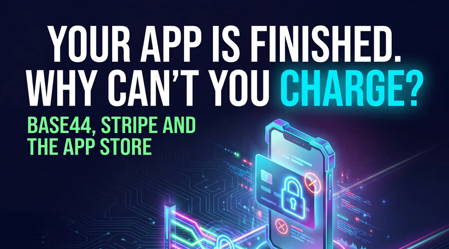 Your app is finished. Why can't you charge? Base44, Stripe and the App Store