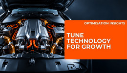 Futuristic car engine illustrating technology tuned for business growth