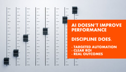 Relentica - AI That Improves Performance - Discipline Does text over sound balancer switches