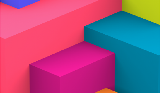 Bright coloured blocks